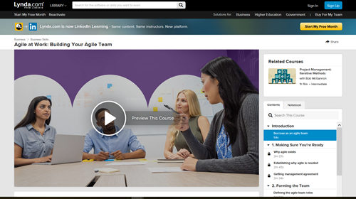 Lynda.com - Agile at Work: Building Your Agile Team